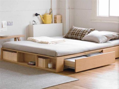 Giường ngủ kết hợp hộc tủ đa năng tạo điểm nhấn cho phòng ngủ