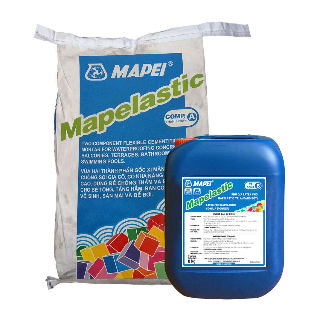 Mapelastic vữa chống thấm xi măng 2 thành phần