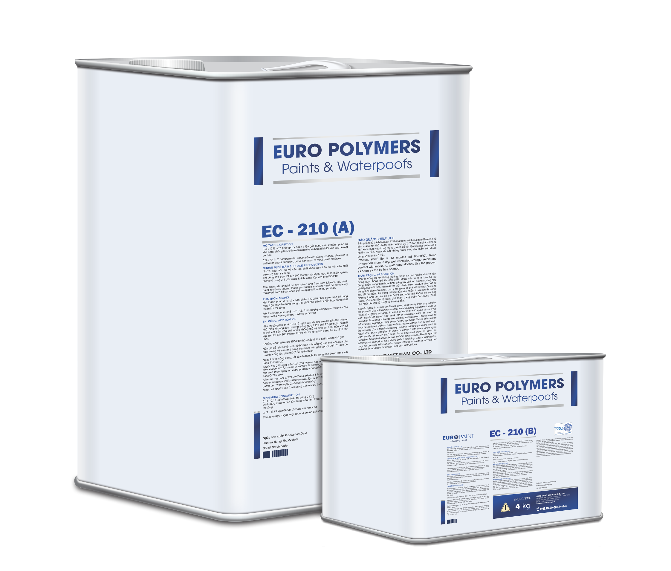 Euro Polymers EC 210 sơn phủ epoxy gốc dung môi