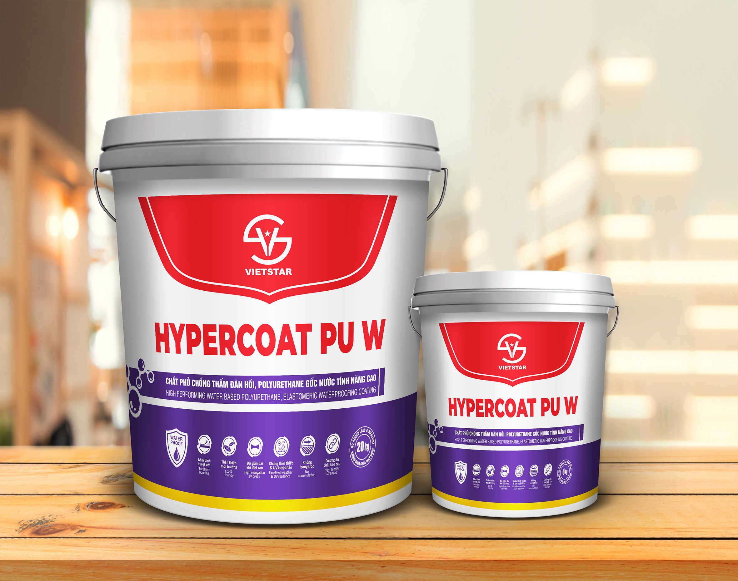 Hypercoat PU W sơn chống thấm polyurethane gốc nước