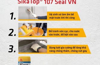 Bỏ túi cẩm nang thi công nhẹ nhàng cùng SikaTop®-107 Seal VN